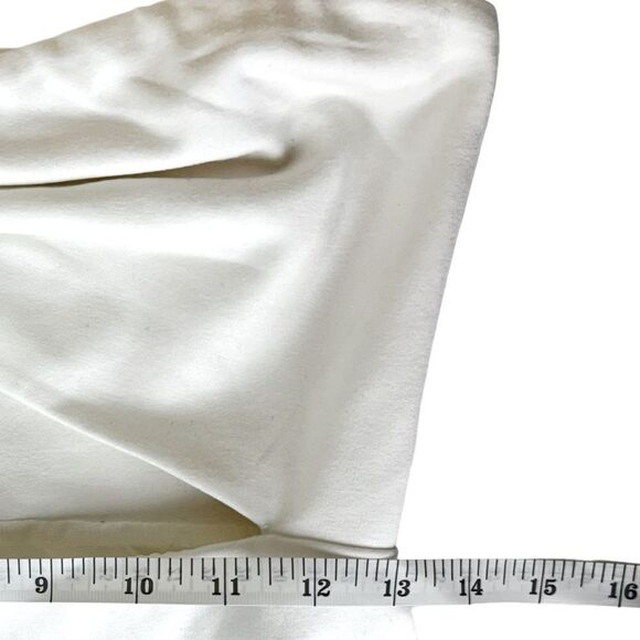 Michael Costello x REVOLVE Erin Midi Dress in White Strapless Cutout Jersey M - Picture 8 of 14